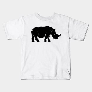 Rhino Silhouette Kids T-Shirt